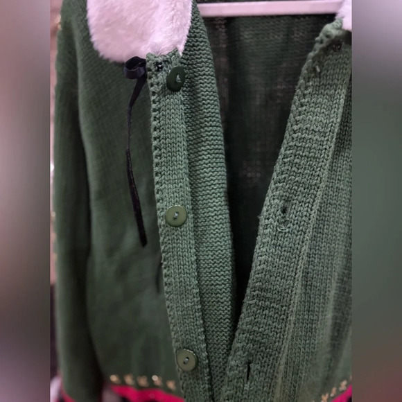 Handknit Cardigan Sweater Size 3X by Storybook Kruts Vintage 90’s - Picture 10 of 16